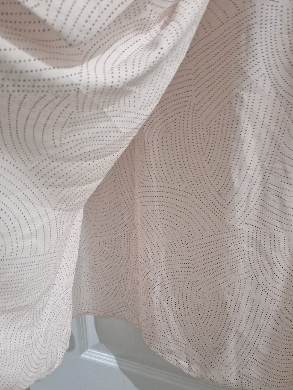 Light Pink Ruffle Front Women's Top - Picture 5 of 5